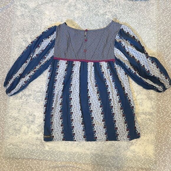 MATILDA JANE A Quick Getaway Top Blue Floral Boho MEDIUM - Picture 3 of 11